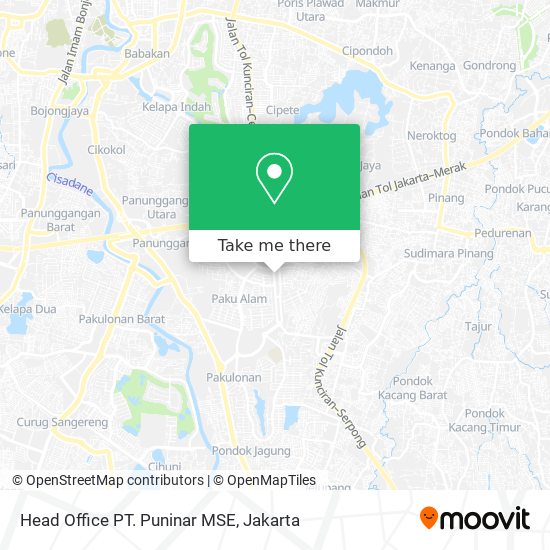 Head Office PT. Puninar MSE map