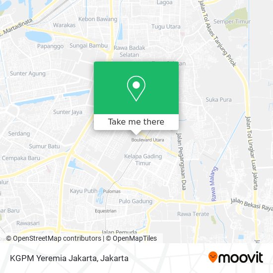 KGPM Yeremia Jakarta map