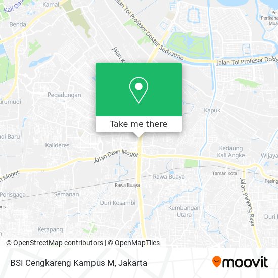 BSI Cengkareng Kampus M map