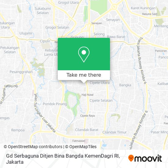 Gd Serbaguna Ditjen Bina Bangda KemenDagri RI map