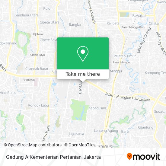 Gedung A Kementerian Pertanian map