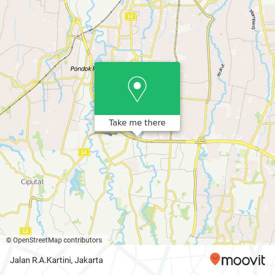 Jalan R.A.Kartini map