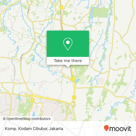 Komp. Kodam Cibubur map