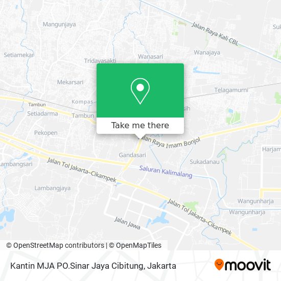 Kantin MJA PO.Sinar Jaya Cibitung map
