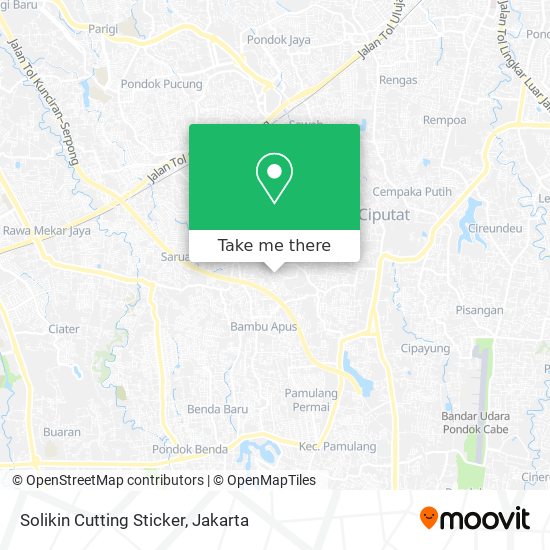 Solikin Cutting Sticker map