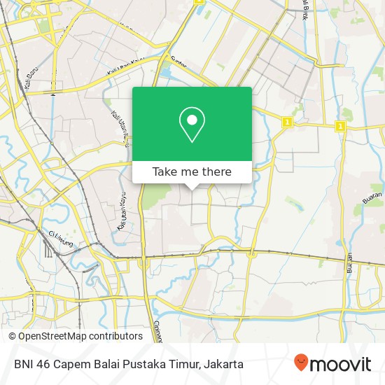 BNI 46 Capem Balai Pustaka Timur map