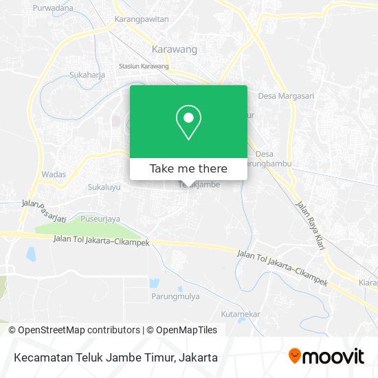Kecamatan Teluk Jambe Timur map