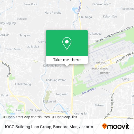 IOCC Building Lion Group, Bandara Mas map