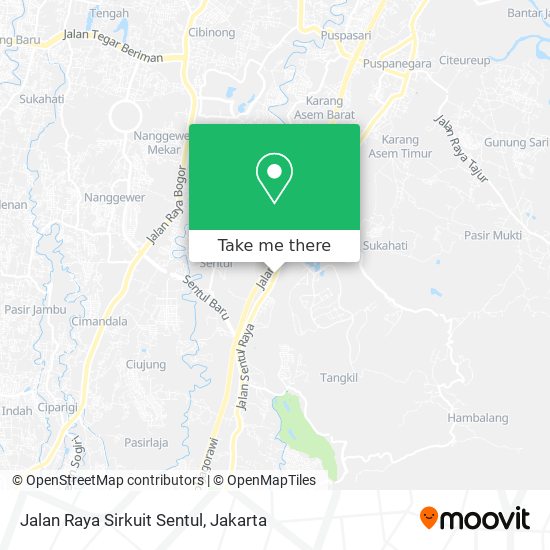 Jalan Raya Sirkuit Sentul map