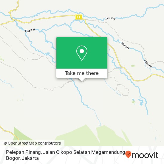 Pelepah Pinang, Jalan Cikopo Selatan Megamendung Bogor map