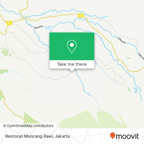 Restoran Muncang Rawi, Jalan Cikopo Selatan Megamendung Bogor map