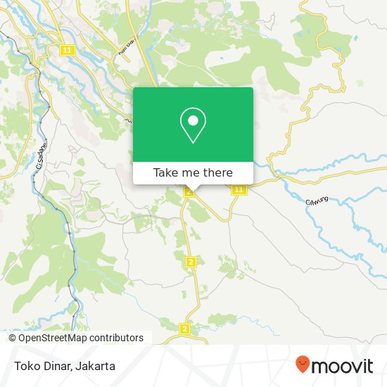 Toko Dinar, Jalan Raya Puncak Ciawi Bogor map