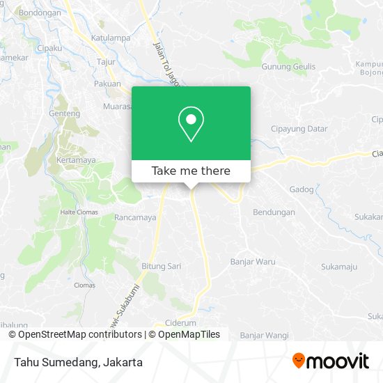 Tahu Sumedang map