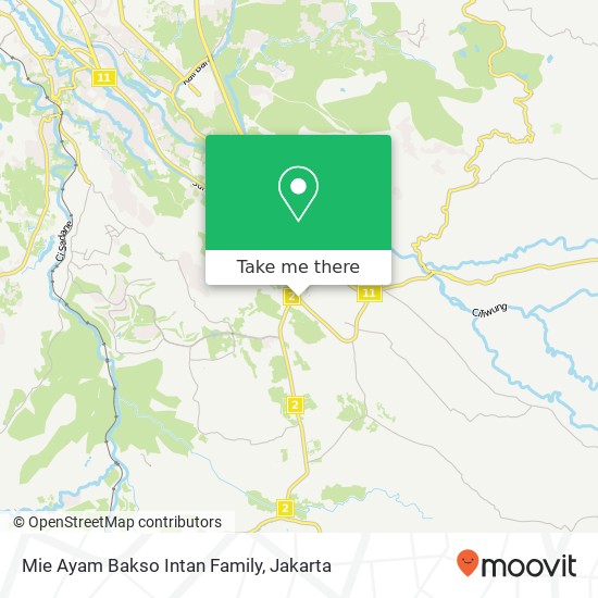 Mie Ayam Bakso Intan Family, Jalan Raya Puncak Ciawi Bogor map