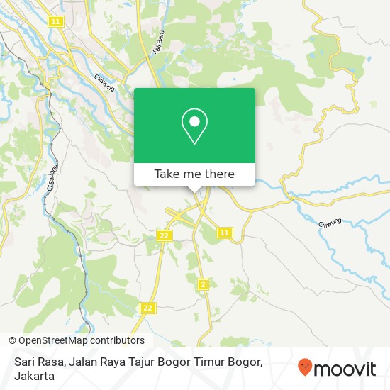 Sari Rasa, Jalan Raya Tajur Bogor Timur Bogor map