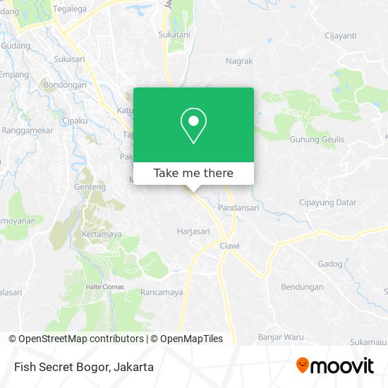 Fish Secret Bogor map