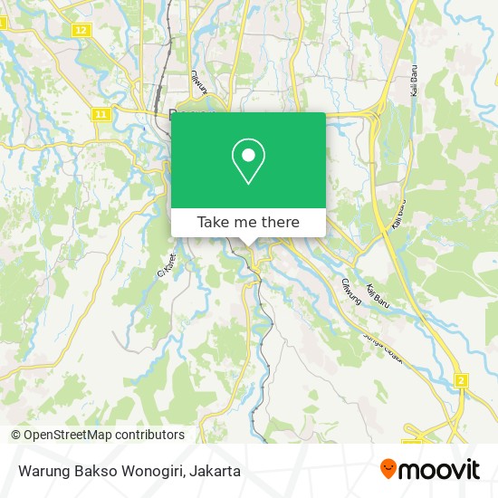 Warung Bakso Wonogiri map