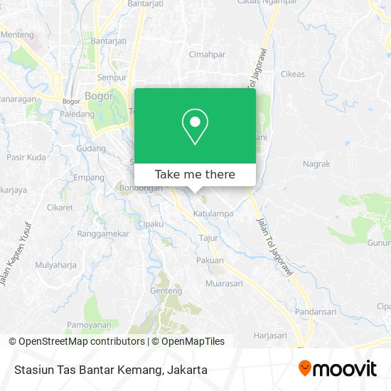 Stasiun Tas Bantar Kemang map