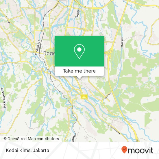 Kedai Kims, Jalan Pajajaran Indah Raya Bogor Timur Bogor map