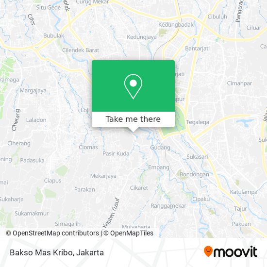 Bakso Mas Kribo map