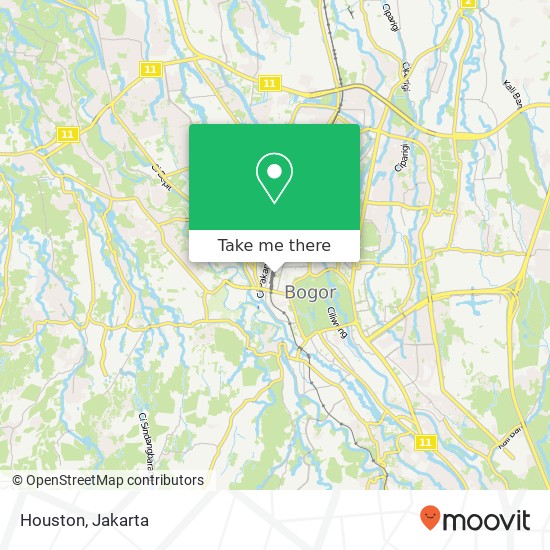 Houston, Jalan Nyi Raja Permas Bogor Tengah Bogor Kota 16124 map