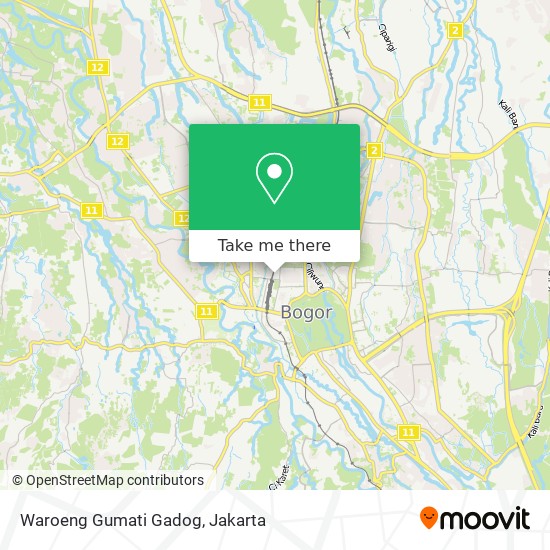 Waroeng Gumati Gadog map