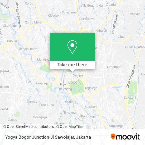 Yogya Bogor Junction-Jl Sawojajar map