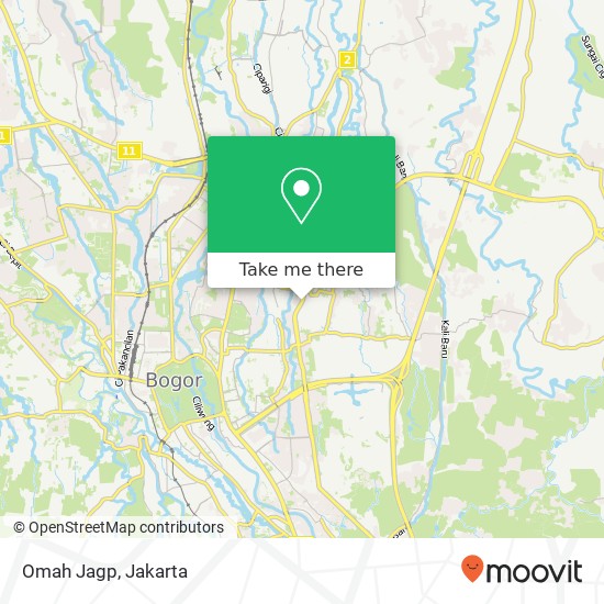 Omah Jagp, Pandu Raya Bogor Utara Bogor map