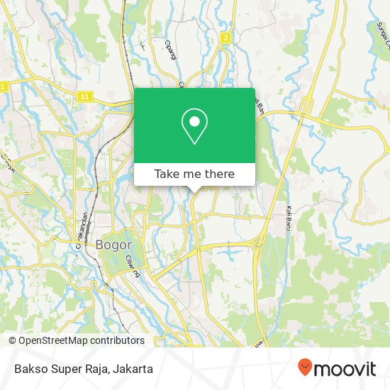 Bakso Super Raja, Jalan H. Achmad Adnawijaya Bogor Utara Bogor Kota 16152 map