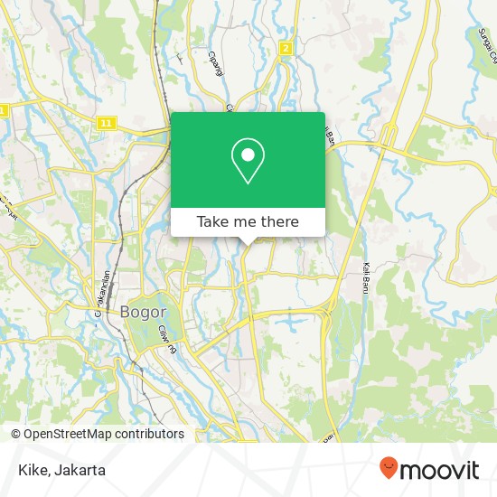 Kike, Pandu Raya Bogor Utara Bogor map