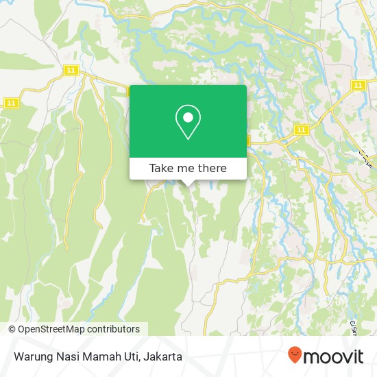 Warung Nasi Mamah Uti, Dramaga Bogor map