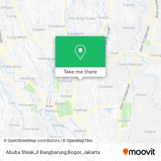 Abuba Steak,Jl Bangbarung,Bogor map