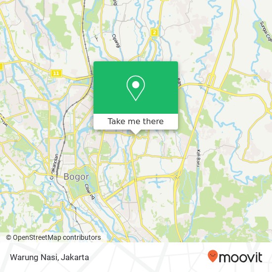 Warung Nasi, Jalan H. Achmad Adnawijaya Bogor Utara Bogor map