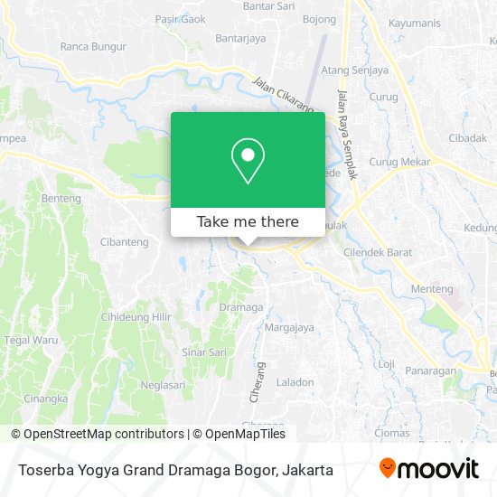 Toserba Yogya Grand Dramaga Bogor map
