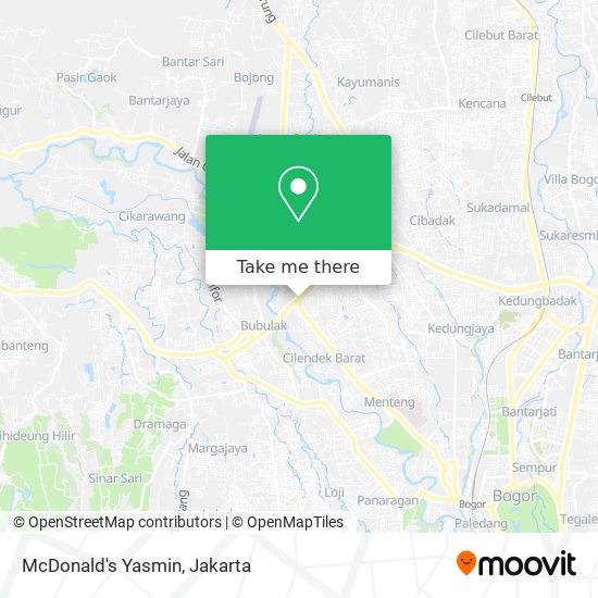 McDonald's Yasmin map