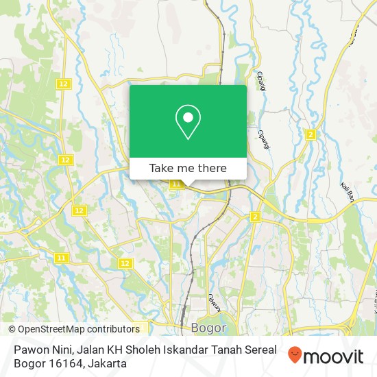 Pawon Nini, Jalan KH Sholeh Iskandar Tanah Sereal Bogor 16164 map