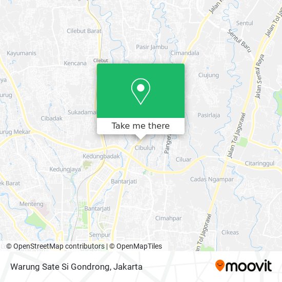 Warung Sate Si Gondrong map