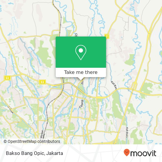 Bakso Bang Opic, Jalan Kedung Halang Bogor Utara Bogor map