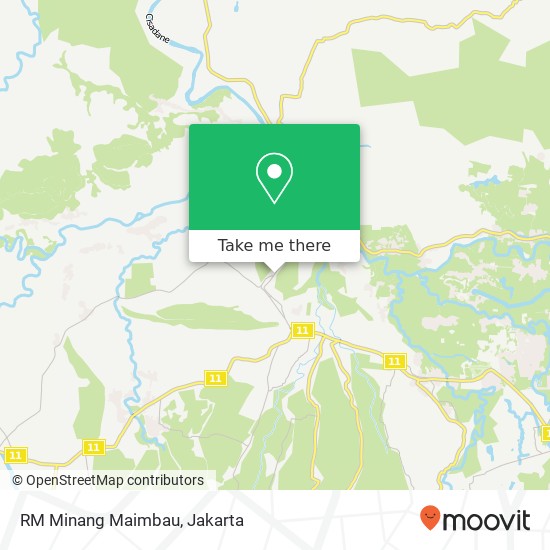 RM Minang Maimbau, Jalan Cagak Ciampea Bogor map