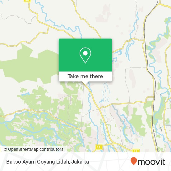 Bakso Ayam Goyang Lidah, Jalan Raya Kemang Kemang Bogor 16310 map