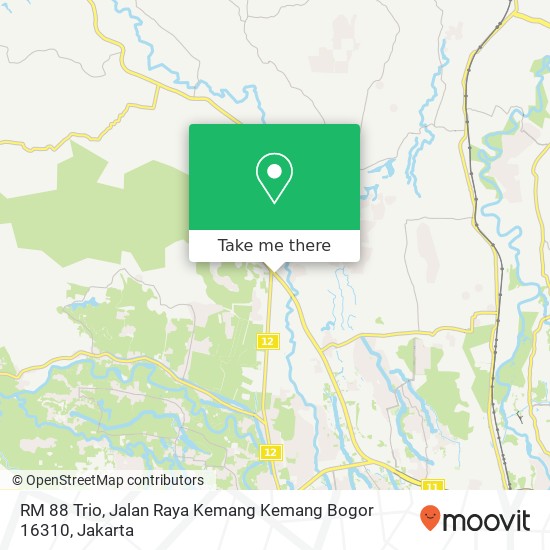 RM 88 Trio, Jalan Raya Kemang Kemang Bogor 16310 map