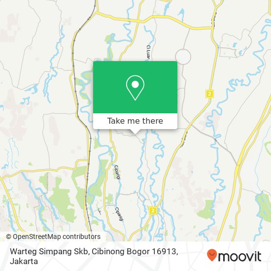 Warteg Simpang Skb, Cibinong Bogor 16913 map