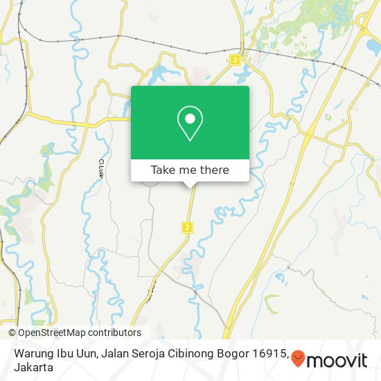 Warung Ibu Uun, Jalan Seroja Cibinong Bogor 16915 map