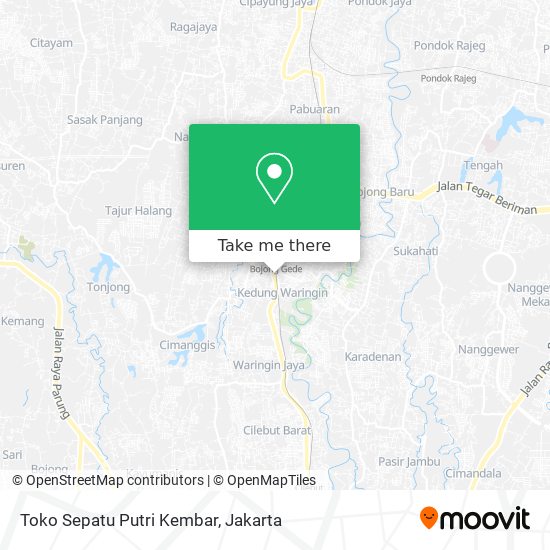 Toko Sepatu Putri Kembar map