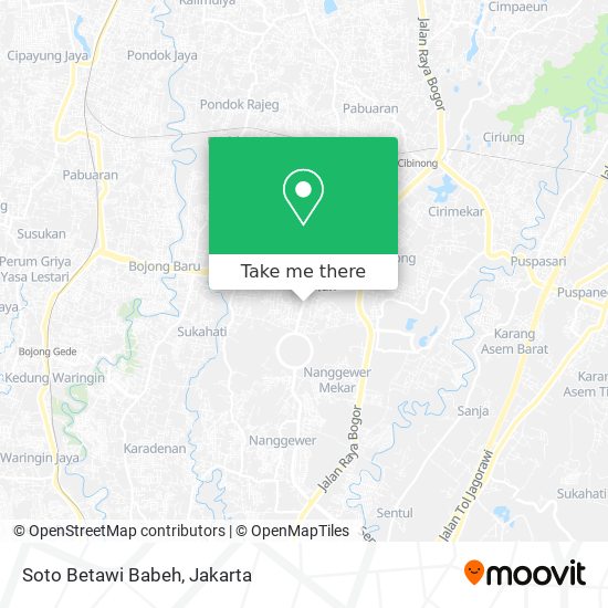 Soto Betawi Babeh map