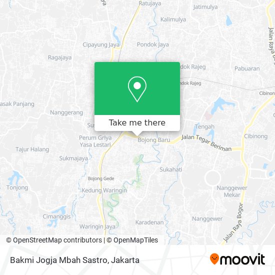 Bakmi Jogja Mbah Sastro map