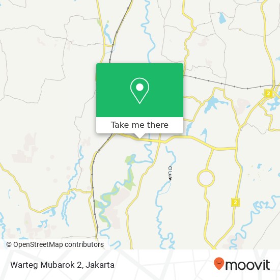 Warteg Mubarok 2, Jalan Tegar Beriman Bojong Gede Bogor 16915 map