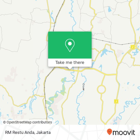 RM Restu Anda, Jalan Tegar Beriman Bojong Gede Bogor Kabupaten 16926 map