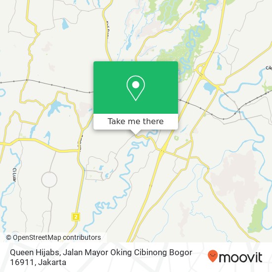 Queen Hijabs, Jalan Mayor Oking Cibinong Bogor 16911 map
