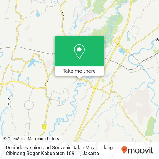 Deninda Fashion and Souvenir, Jalan Mayor Oking Cibinong Bogor Kabupaten 16911 map